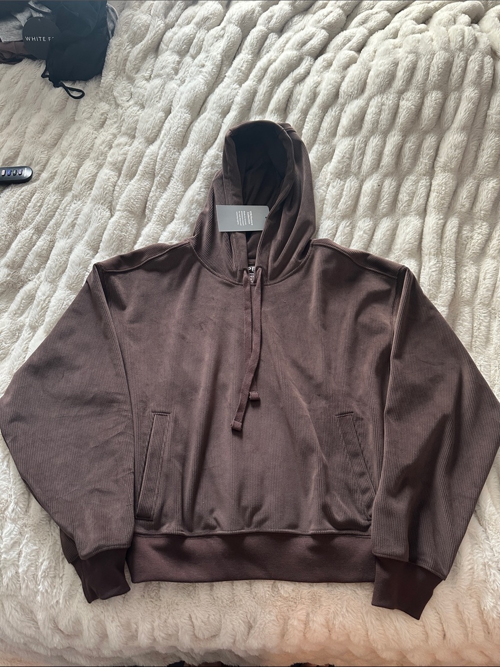 YPB Abercrombie Women’s Restore Brown Hooded Pullover Sweater Small